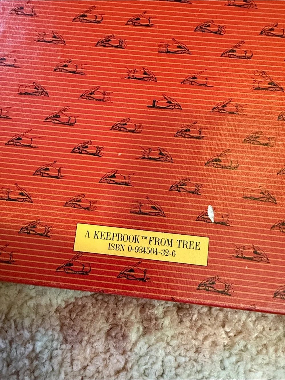 Vintage *Unused* “More Than A Guest Book” Red Hardcover